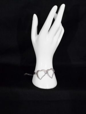 Double hearted bracelet