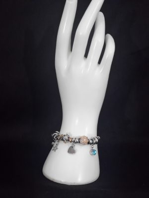 Pandora Style Charm Bracelet w/ Monthly Charms