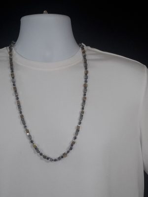 Three toned hematite necklace