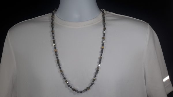 Three toned hematite necklace