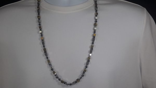 Three toned hematite necklace