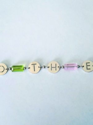 Mother's Birthstone Charm Necklace or Bracelet