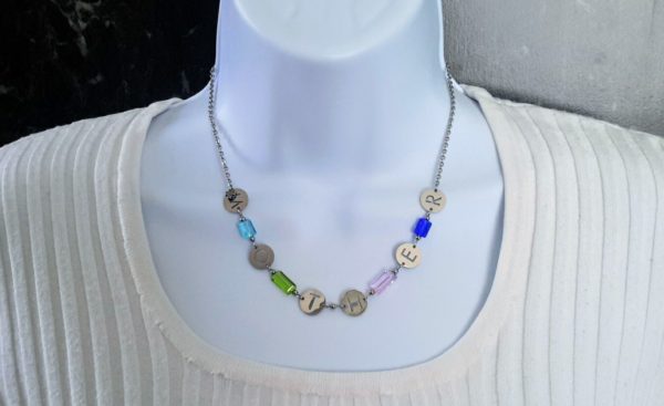 Mother's Birthstone Charm Necklace or Bracelet